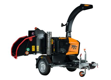 BIOTRITURADORA REMOLQUE CON MESA GIRATORIA FORST B&S GASOLINA 37HP - 150MM