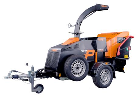 BIOTRITURADORA REMOLQUE FORST KUBOTA GASOLINA 57HP - 200MM