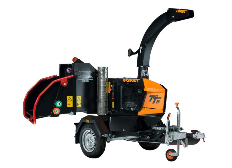 BIOTRITURADORA REMOLQUE CON MESA GIRATORIA FORST B&S GASOLINA 37HP - 150MM