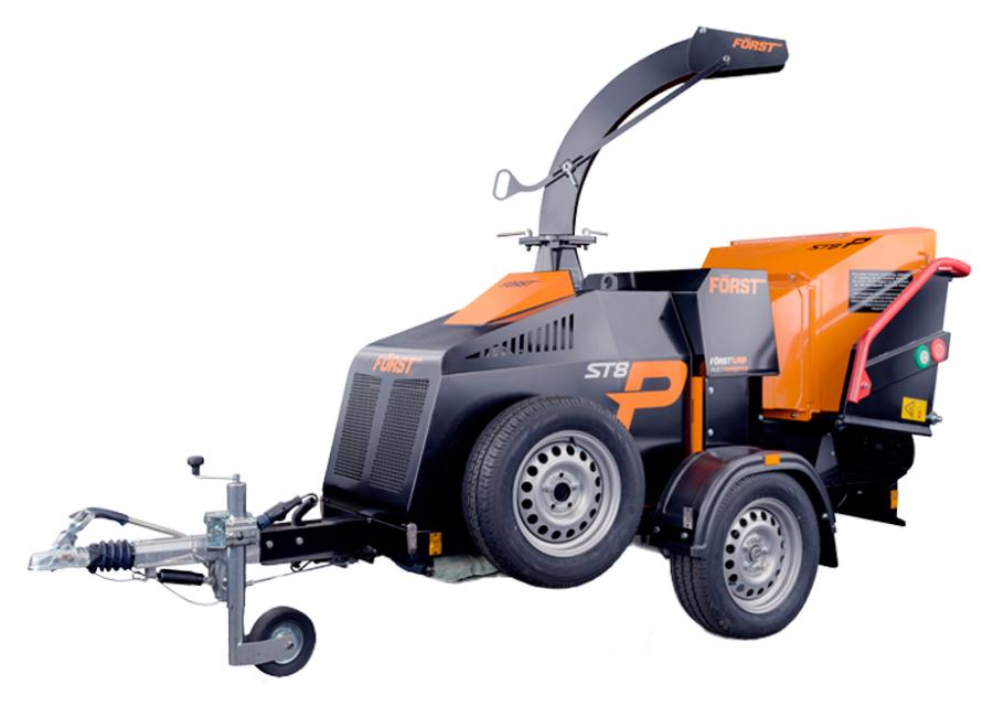 BIOTRITURADORA REMOLQUE FORST KUBOTA GASOLINA 57HP - 200MM