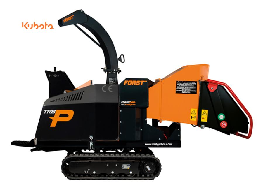 BIOTRITURADORA ORUGAS FORST KUBOTA GASOLINA 57HP